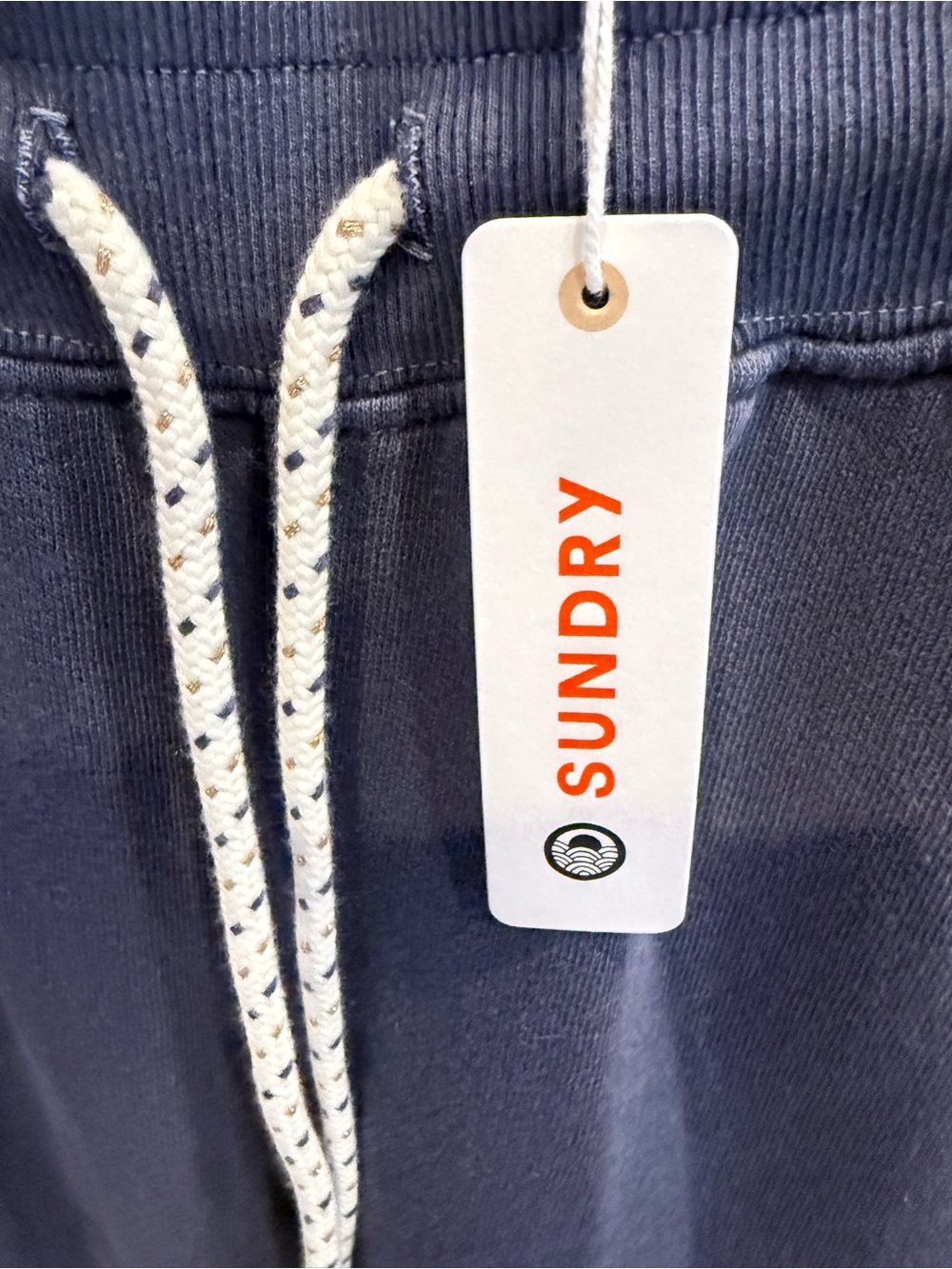 Sundry Drawstring Sweatpants - Navy with White Drawcord women’s